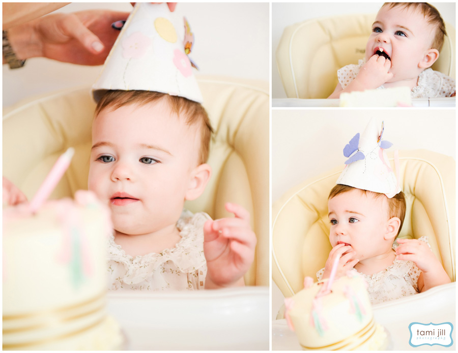 Baby and cake. Smash the cake session for Miami Baby.