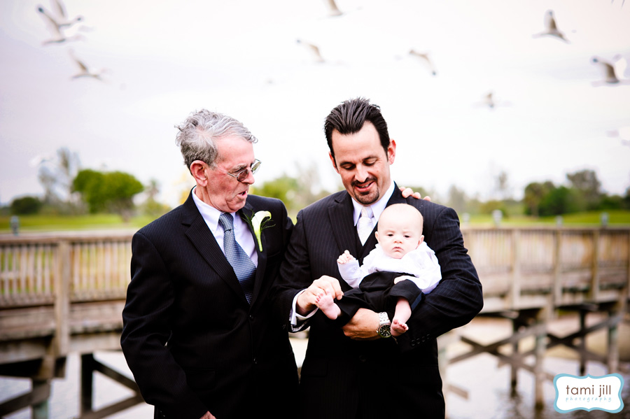 Father and son photo on South Florida Golf Course wedding.