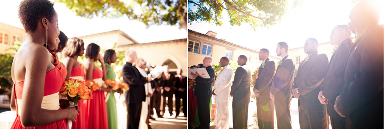 Outdoor Ceremony at a South Florida Wedding Location.