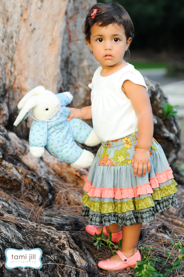 Girl poses for Miami child photographer.