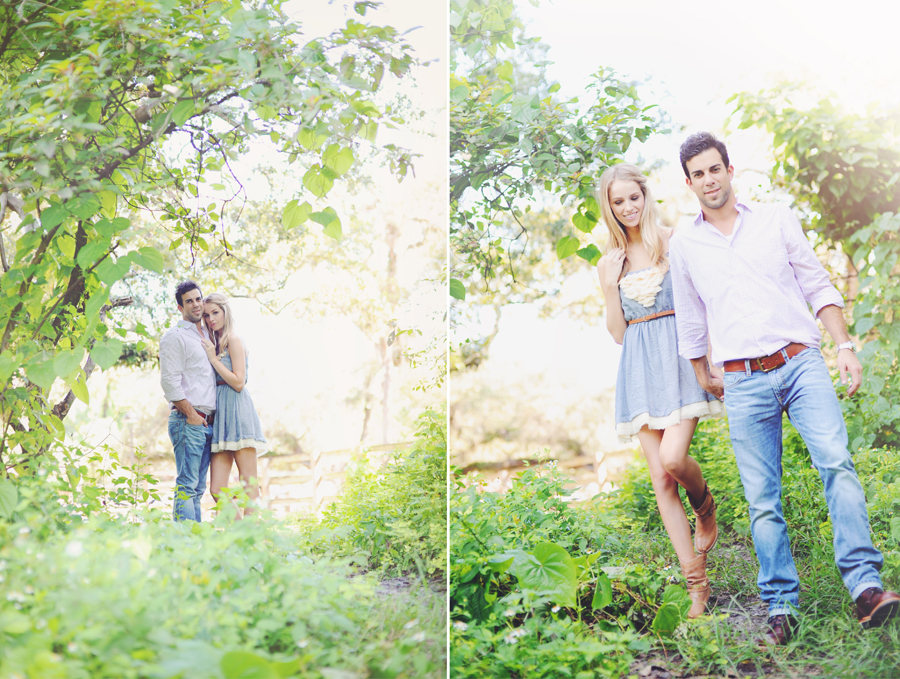 Vintage Miami Engagement shoot in the woods.