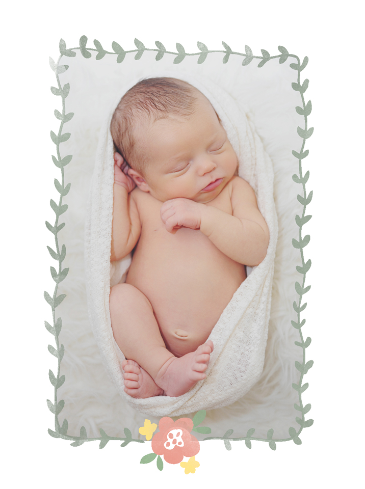 Newborn posing for Ft. Lauderdale Photograpgher