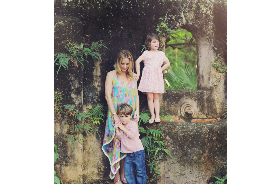 Family posing for Miami Family Photographer.