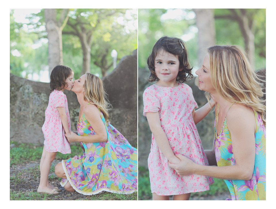 Mother and daughter pose for Miami Family Photographer.